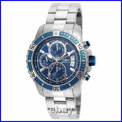Invicta Men's Watch Pro Diver Scuba Blue and Silver Tone Dial Bracelet 22413