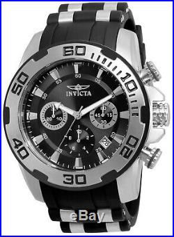 Invicta Men's Watch Pro Diver Scuba Chrono Black Dial Two Tone Strap 22311
