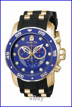 Invicta Men's Watch Pro Diver Scuba Chronograph Blue Dial Two Tone Strap 6983