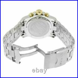 Invicta Men's Watch Pro Diver Scuba Chronograph Silver Tone Dial Bracelet 80040