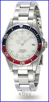 Invicta Men's Watch Pro Diver Silver Tone Dial Stainless Steel Bracelet 8933