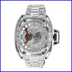 Invicta Men's Watch S1 Rally Automatic Power Reserve Silver Steel Bracelet 38146