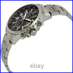 Invicta Men's Watch Specialty Chronograph Black Dial Silver Tone Bracelet 13783