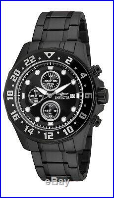 Invicta Men's Watch Specialty Chronograph Black Stainless Steel Bracelet 15945