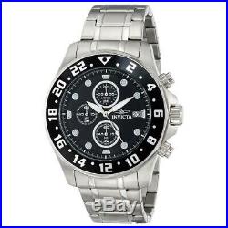 Invicta Men's Watch Specialty Chronograph Black and Silver Tone Dial 15938