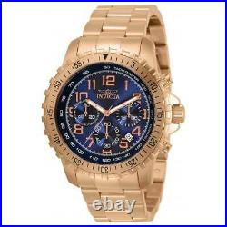 Invicta Men's Watch Specialty Chronograph Blue Dial Rose Gold Bracelet 32315