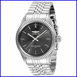 Invicta Men's Watch Specialty Quartz Charcoal Dial Silver Tone Bracelet 29372