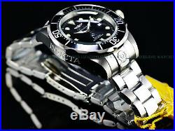 Invicta Mens 300M Grand Diver Automatic Classic Black Dial Stainless Steel Watch