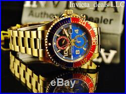 Invicta Mens 43mm Pro Diver Swiss Movement 18K Gold Plated Stainless Steel Watch