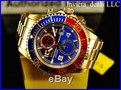 Invicta Mens 43mm Pro Diver Swiss Movement 18K Gold Plated Stainless Steel Watch