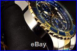 Invicta Mens 45mm Pro Diver Chronograph Two Tone Stainless Steel Bracelet Watch