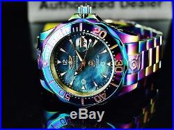 Invicta Mens 47MM Grand Diver Automatic Black MOP Dial IRIDESCENT Bracelet Watch