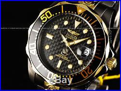 Invicta Mens 47mm Grand Diver Automatic TT Gunmetal & 18K GP 300M Black SS Watch