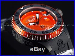 Invicta Mens 47mm Sea Volcanic Orange Grand Diver Automatic Silicone Strap Watch