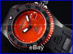Invicta Mens 47mm Sea Volcanic Orange Grand Diver Automatic Silicone Strap Watch