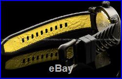 Invicta Mens 48mm Japanese S1 Rally Ninja Yellow n Black Textur Dial Strap Watch