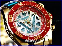 Invicta Mens 48mm Limited Ed. Marvel IRON MAN Chronograph Red & Ice Blue Watch
