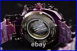 Invicta Mens 50mm Artist Purple Skull Face Bezel Automatic Stainless Steel Watch