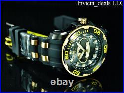 Invicta Mens 50mm DC Comics SCUBA BATMAN Limited Edition Black/Yellow Tone Watch