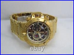 Invicta Mens 50mm Subaqua Noma III Swiss Quartz Chrono Watch 5405 Goldtone Read