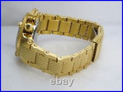 Invicta Mens 50mm Subaqua Noma III Swiss Quartz Chrono Watch 5405 Goldtone Read