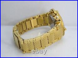 Invicta Mens 50mm Subaqua Noma III Swiss Quartz Chrono Watch 5405 Goldtone Read