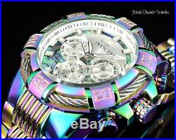 Invicta Mens 52MM Bolt Quartz Chronograph Abalone Silver & Dial IRIDESCENT Watch