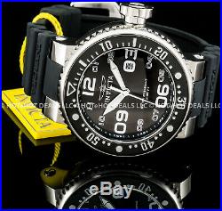 Invicta Mens 52MM Grand Pro Diver Black'N Silver Big'N Thick S. S. 100MT Watch