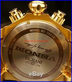 Invicta Mens 52MM Venom Cable Sliver Dial Chron Yellow-Gold Bracelet 1000M Watch