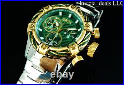 Invicta Mens 52mm BOLT Gen II Swiss Chronograph GREEN DIAL Limited Edition Watch