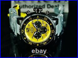 Invicta Mens 52mm GRAND PRO DIVER Ocean Voyager Chronograph YELLOW DIAL SS Watch