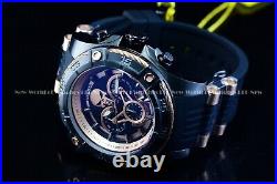 Invicta Mens 52mm Limited Edition Marvel Punisher Chrono Black Rose Gold Watch