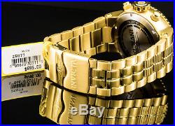 Invicta Mens 52mm Pro Diver Combat Seal Chronograph 18k Gold Plated 500MT Watch
