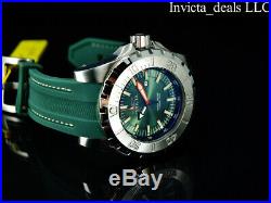 Invicta Mens 52mm Pro Diver OCEAN MASTER GREEN Dial Green & Silver Tone SS Watch