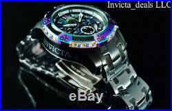 Invicta Mens 52mm Pro Diver Scuba Chrono COMBAT Black IRIDESCENT Abalone Watch