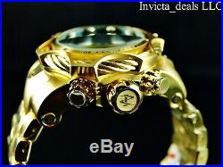 Invicta Mens 52mm Reserve Venom Bolt Swiss ETA Chronograph 18K Gold Plated Watch