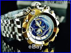 Invicta Mens 52mm Reserve Venom Hybrid Swiss Chronograph Blue Dial GIP SS Watch