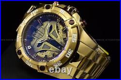 Invicta Mens 52mm Star Wars Armorer Gold Brown Dial Chronograph Gold Watch 34754