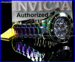 Invicta Mens 54mm Grand Diver Automatic Abalone Dial Iridescent Stainless Steel