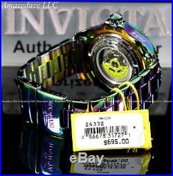 Invicta Mens 54mm Grand Diver Automatic Abalone Dial Iridescent Stainless Steel