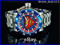 Invicta Mens 62mm DC Comics SUPERMAN Automatic Limited Edition SS Bracelet Watch