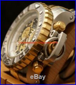 Invicta Mens 70MM Sea Hunter Gen II Blk Dial Swiss Chron 2Tone SS Bracelet Watch