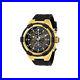 Invicta Mens Aviator Quartz 100m Stainless Steel/Black Silicone Watch 28100