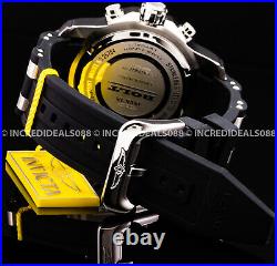 Invicta Mens BOLT CHRONOGRAPH Silver Black Dial Strap SS 50mm Watch 26764