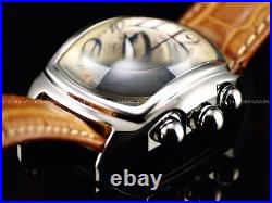 Invicta Mens Grand Lupah Dragon Swiss ETA Chronograph Cream Dial Alligator Watch