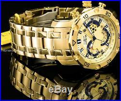Invicta Mens Pro Diver Scuba 3.0 Chronograph 18K Gold Plated SS Tachymeter Watch