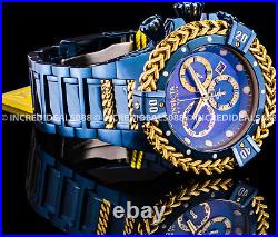 Invicta Mens RESERVE BOLT HERCULES CHRONOGRAPH BLUE Dial Bracelet 56mm Watch
