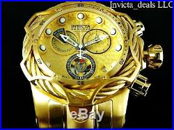 Invicta Mens Reserve 52mm Venom Bolt Swiss ETA Chronograph 18K Gold Plated Watch