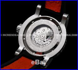 Invicta Mens S1 Rally Dragon Automatic Silver Dial Black/Red Strap SS Watch