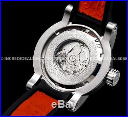 Invicta Mens S1 Rally Dragon Automatic Silver Dial Black/Red Strap SS Watch